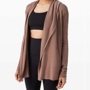 Lululemon Sundown Sweater Wrap (soft sand)